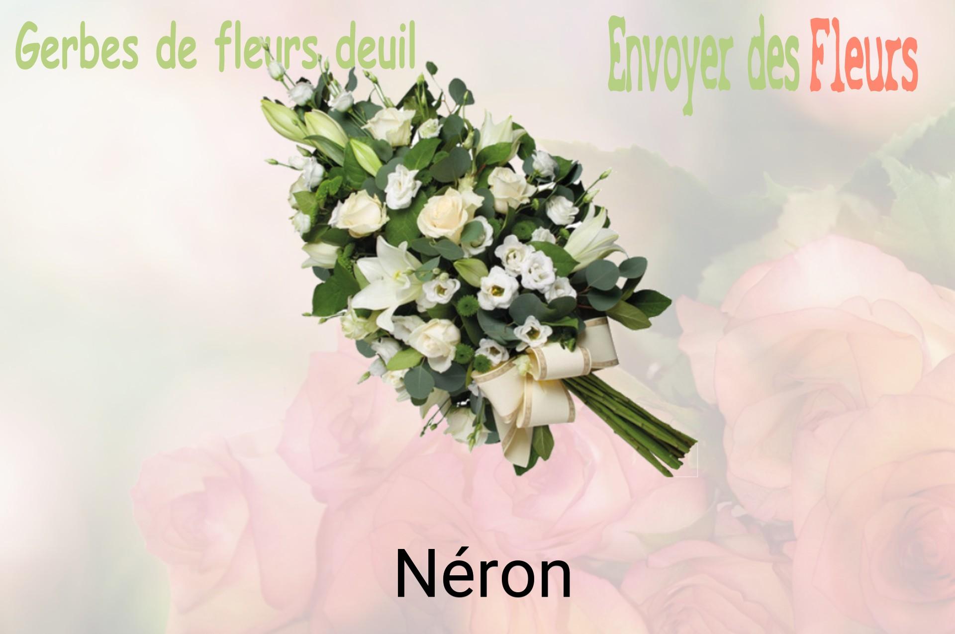 Gerbe de fleurs de deuil livrée à Néron